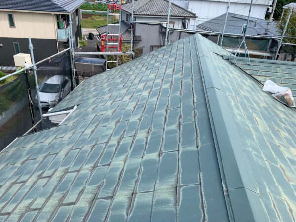 さいたま市見沼区にて屋根修理〈スレート屋根カバー工法〉の施工前写真