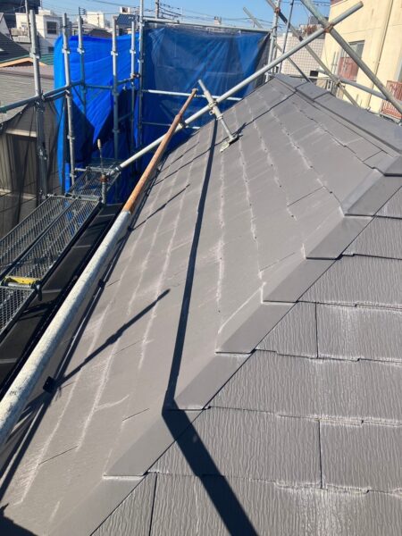 さいたま市岩槻区にて屋根修理＜コロニアルNEOから横暖ルーフへのカバー工法＞の施工前写真